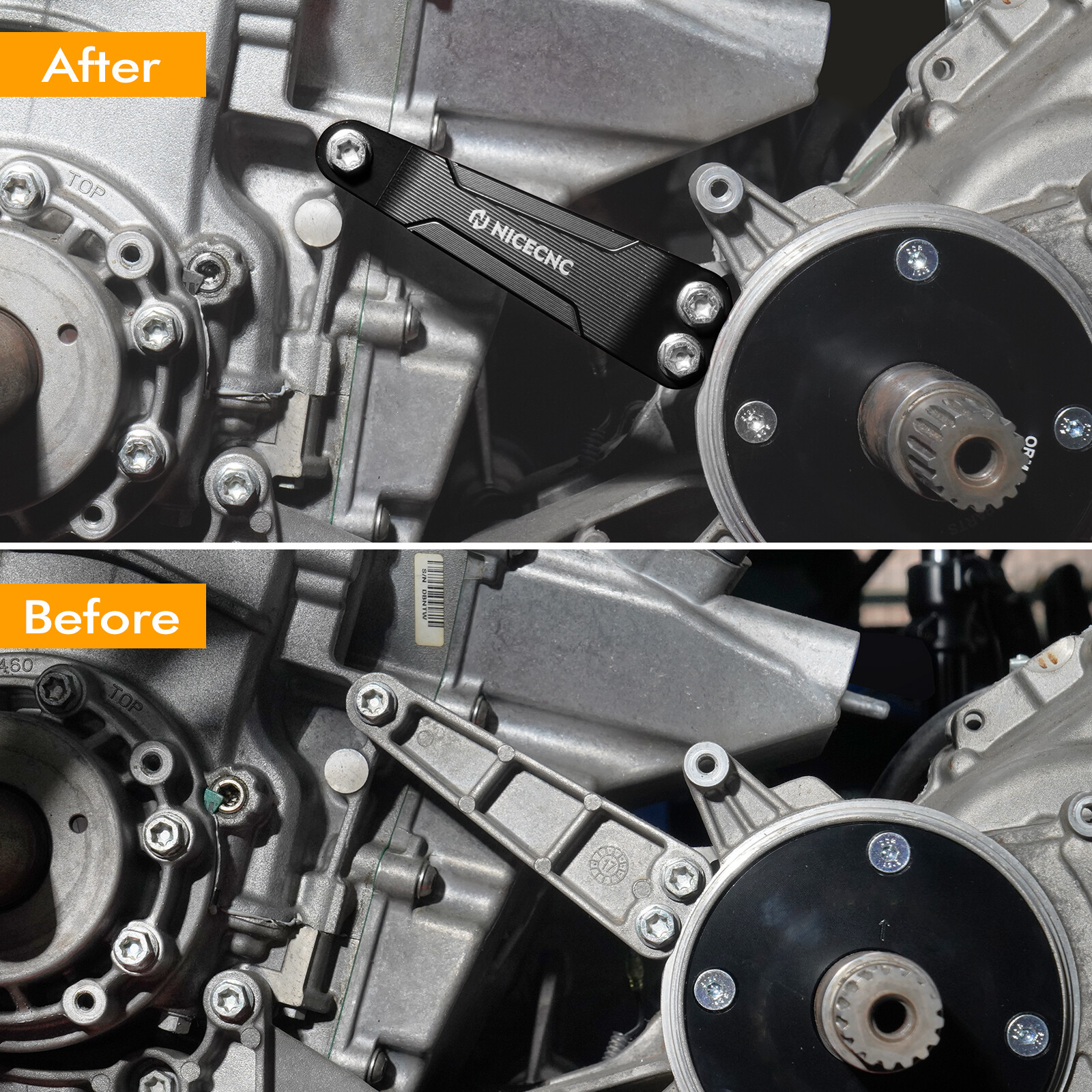 NICECNC Transmission Gear Box Bracket Mounting For Can-Am Maverick X3 2017-2023