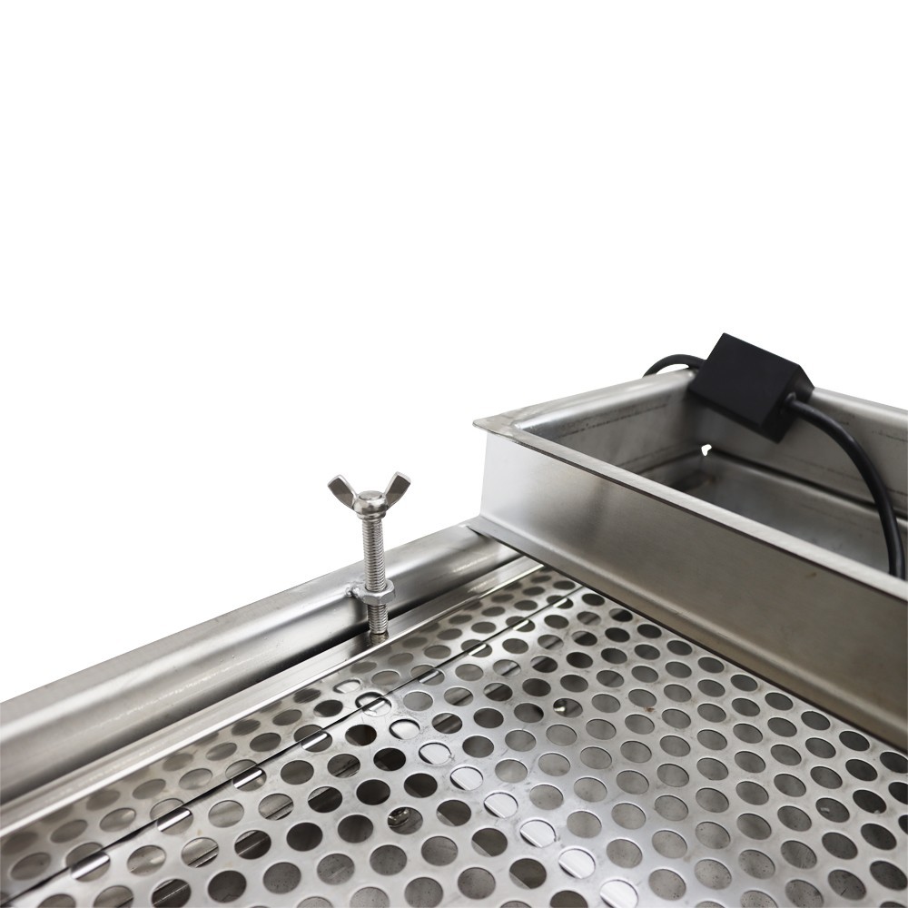 110V Linear Vibrating Sifter with 12mm Screen Straight Vibrating Sieve Shaker