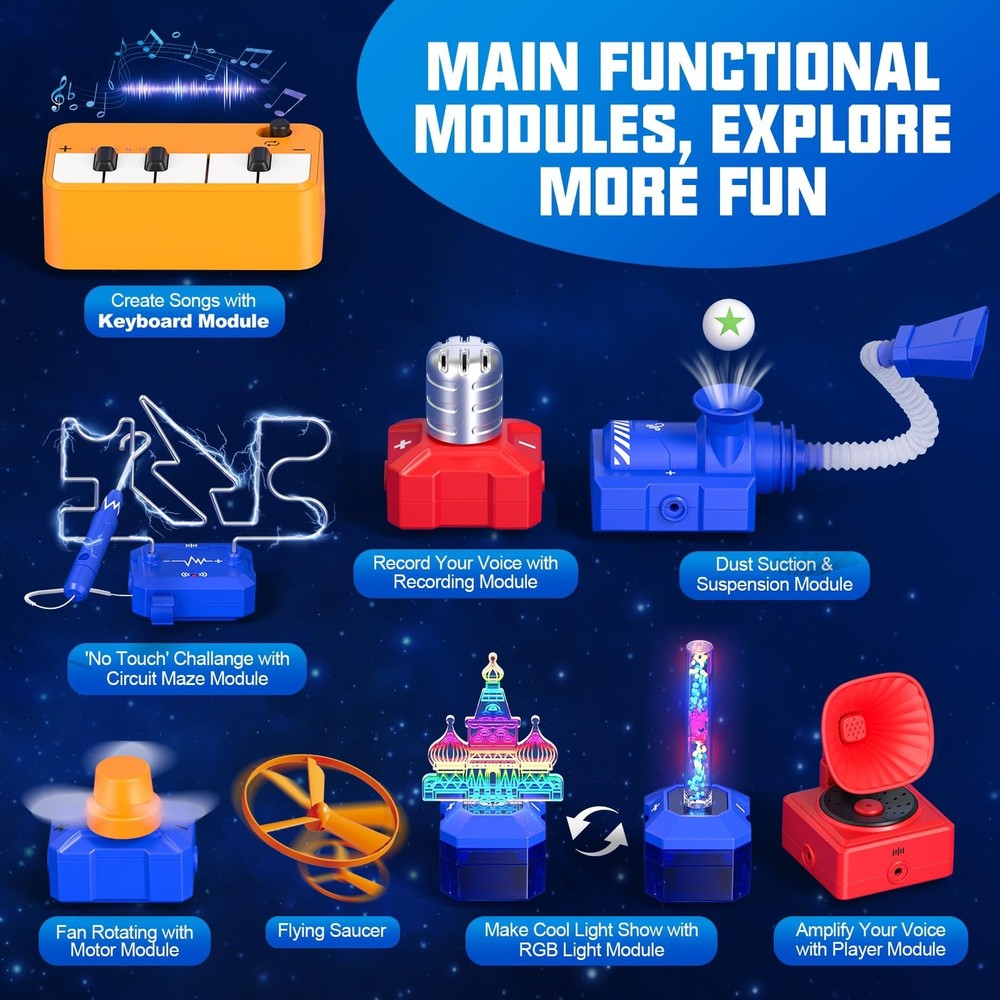 Science Kits for Kids Electronics Exploration Kit with 671+ Circuit Projects,...