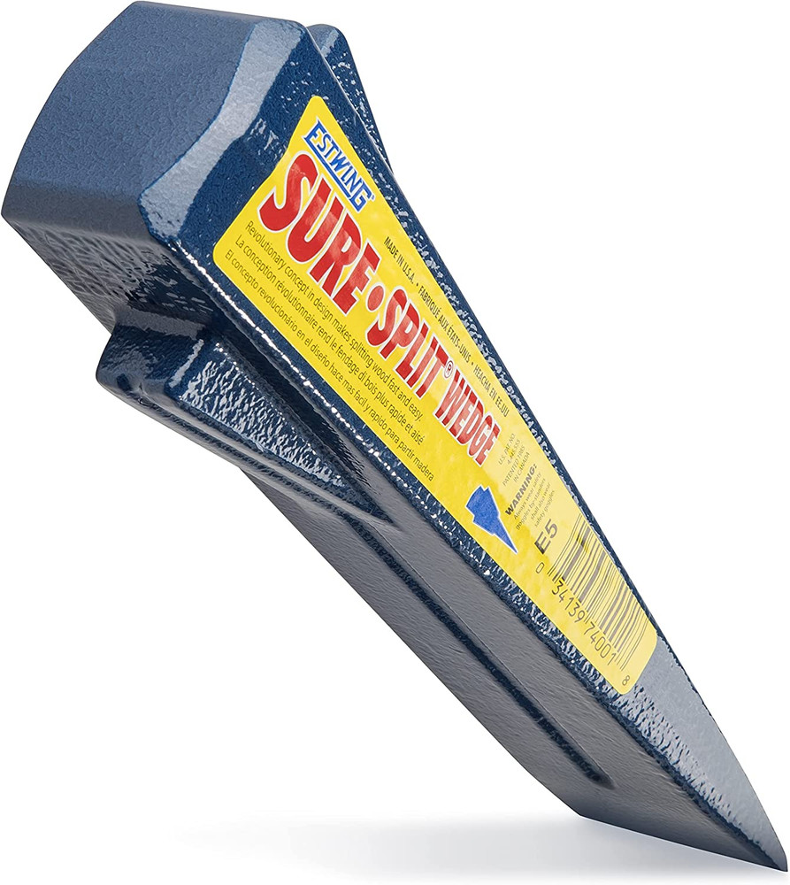 Sure Split Wedge - 5-Pound Wood Splitting Tool with Forged Steel Construction &