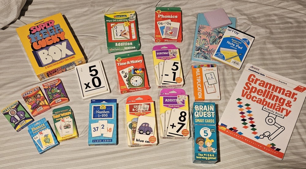Vintage Flash Cards. Multiple Learning Cards. Phonics. Teachers Bundle!
