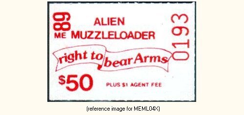 D2K Maine Muzzle-Loader Stamp 1989 $50.00