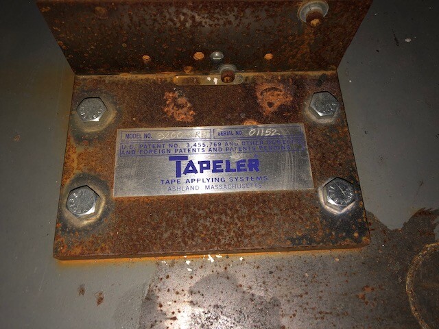 Material Unroll and Reroll Unit with Tapeler Applying System Mfg. Unknown Used