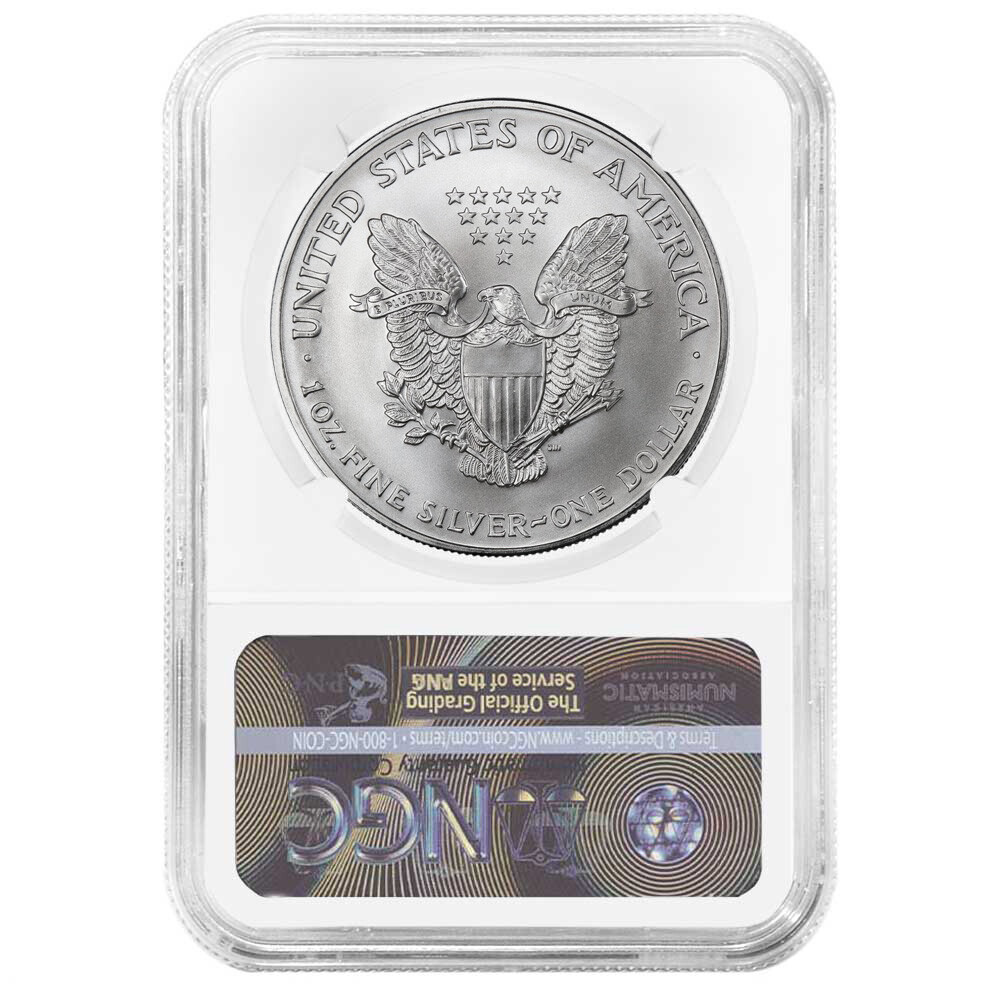2007 $1 American Silver Eagle NGC MS69 Brown Label