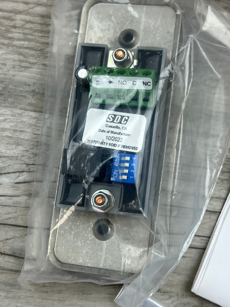 SDC 463NU Hard Wire Push Exit Switch Narrow New Open Box Security Door Controls