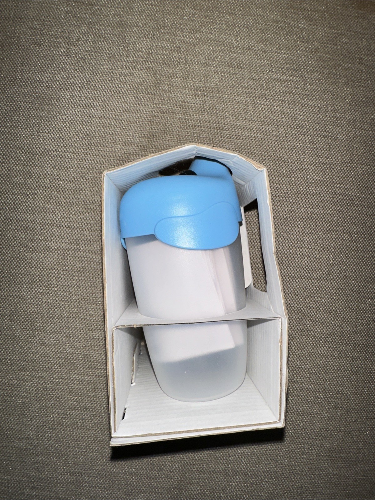 IKEA Rare Smaska Dog Blue & Orange Juice Box Cups With Lids Kids Toddler