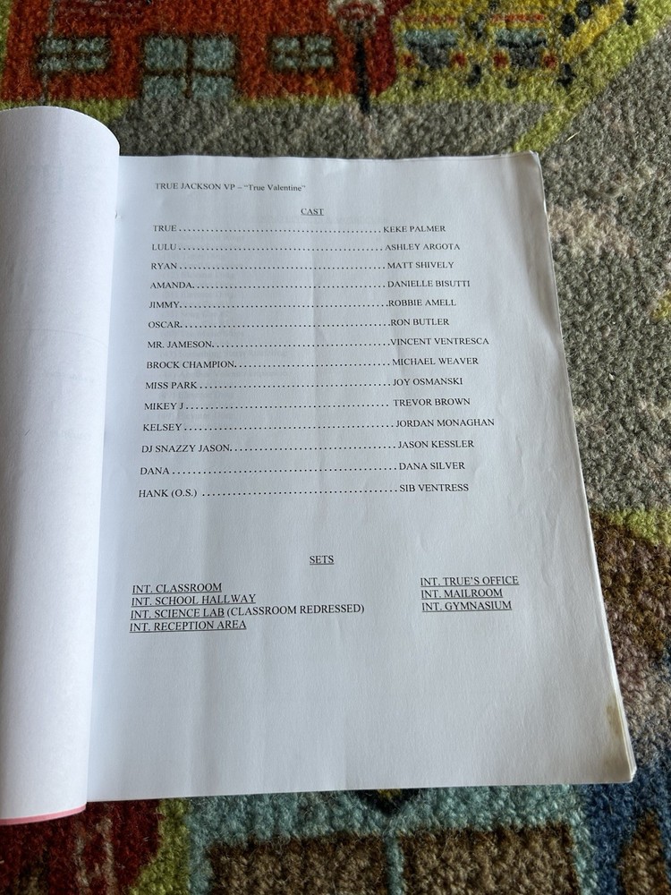 True Jackson Vp S2 Ep 6 Nickelodeon 2010 Original Script Shooting Draft
