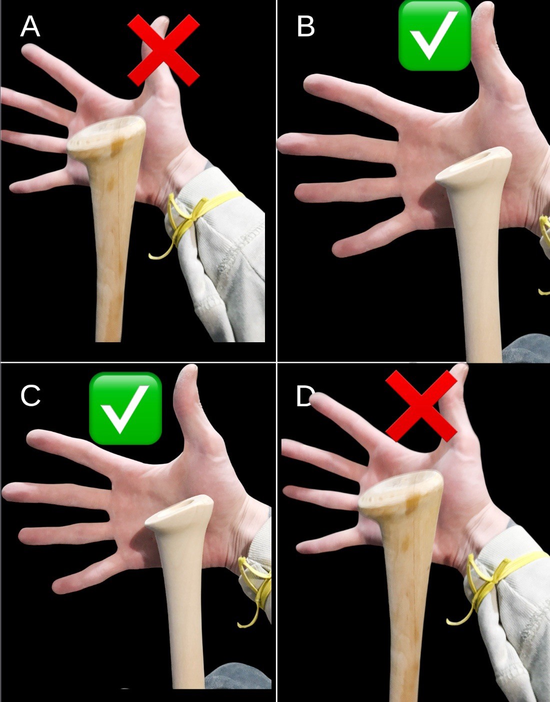 Hybrid Handle Torpedo Maple Wood Baseball Bat 33in 29.5oz. Black / Gold / Red