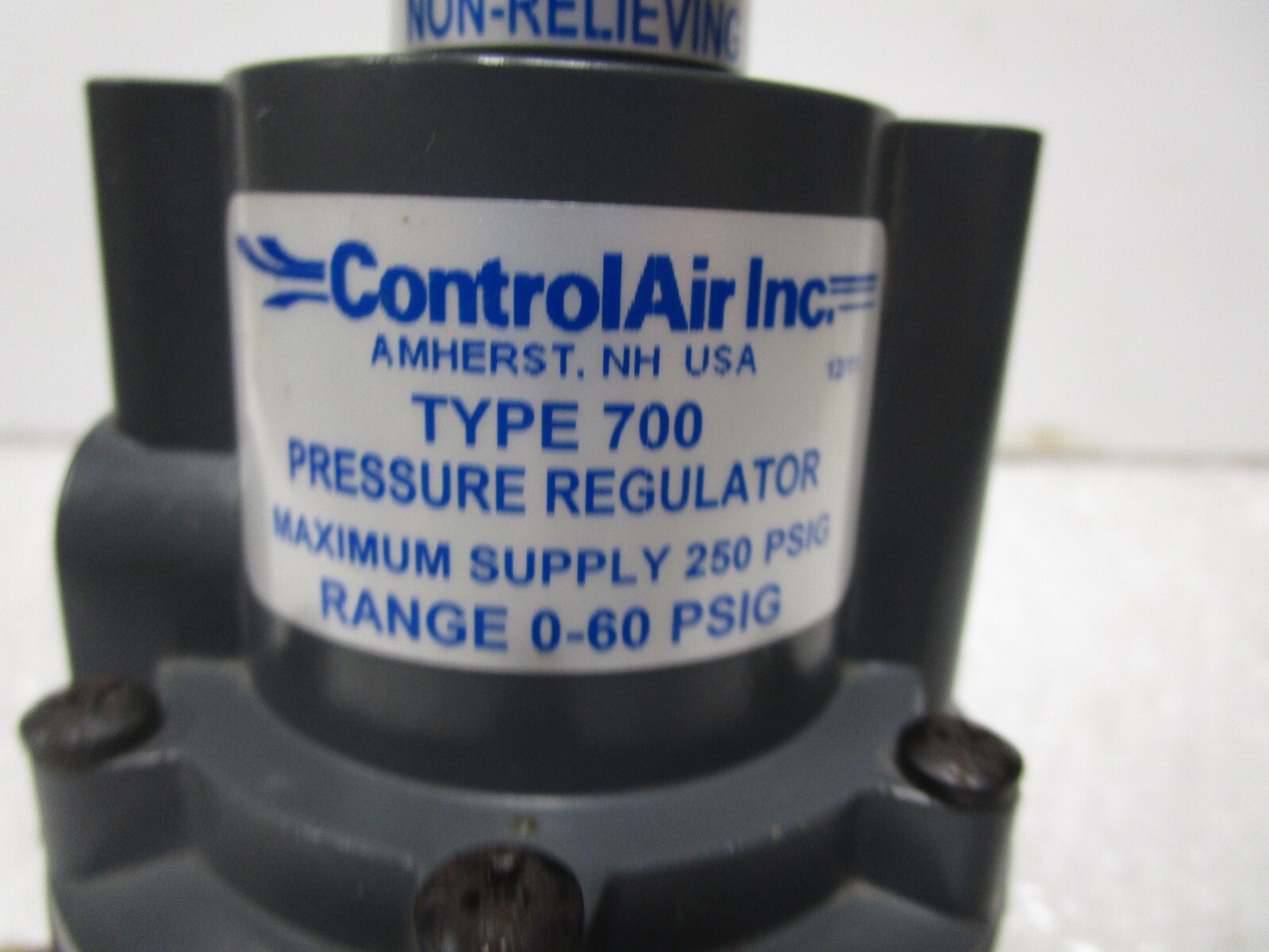 CONTROL AIR TYPE 700 0-60 psi PRESSURE REGULATOR