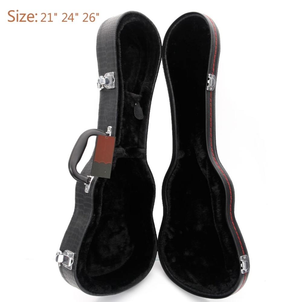 26-Inch Ukulele Hardshell Case - Molded To Body​, ​Python Embossed Texture & PVC