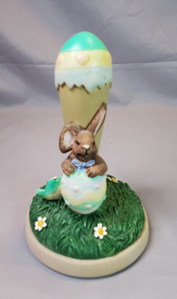 Brown Bag Cookie Press Stamp Easter Bunny  Easter Egg #22 1997 Figurine
