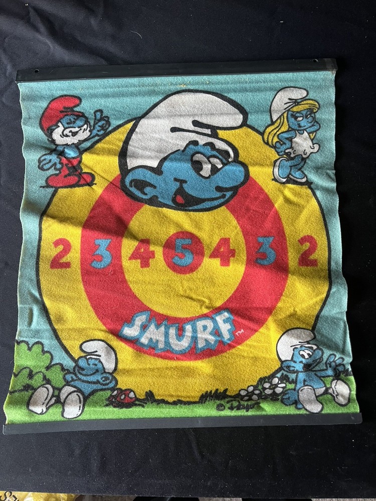 Vintage Smurfs Target Game  Rare