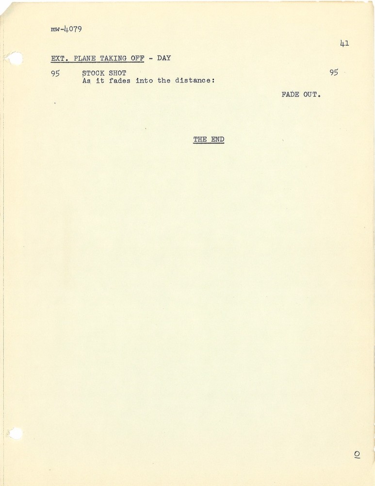 *DOUBLE INDEMNITY - DANGER IS MY BUSINESS (1957) Revised Final Draft Script