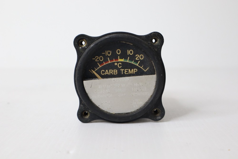 Vintage Aircraft Carb Temp Indicator