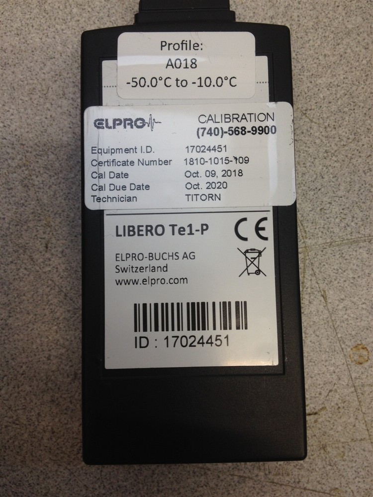 Elpro Libero Te1-P Temperature Data Logger
