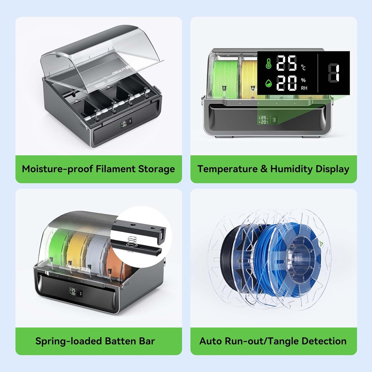 【Refurbished】Creality CFS Filament System Auto Filament Identification+4KG RFID