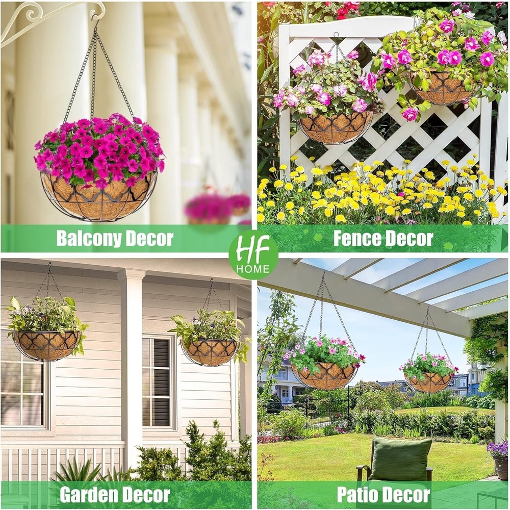 2PCS 16" Round Coco Liner Coco Replacement Liner Basket Window Box