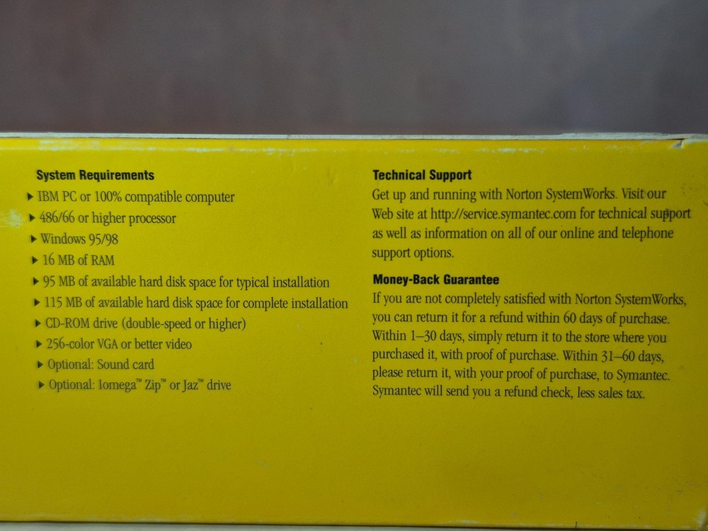 Norton System Works Win 98 95