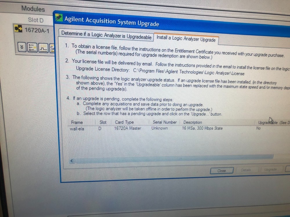 Agilent 16720A 300 M Vector/Sec Pattern Generator Module