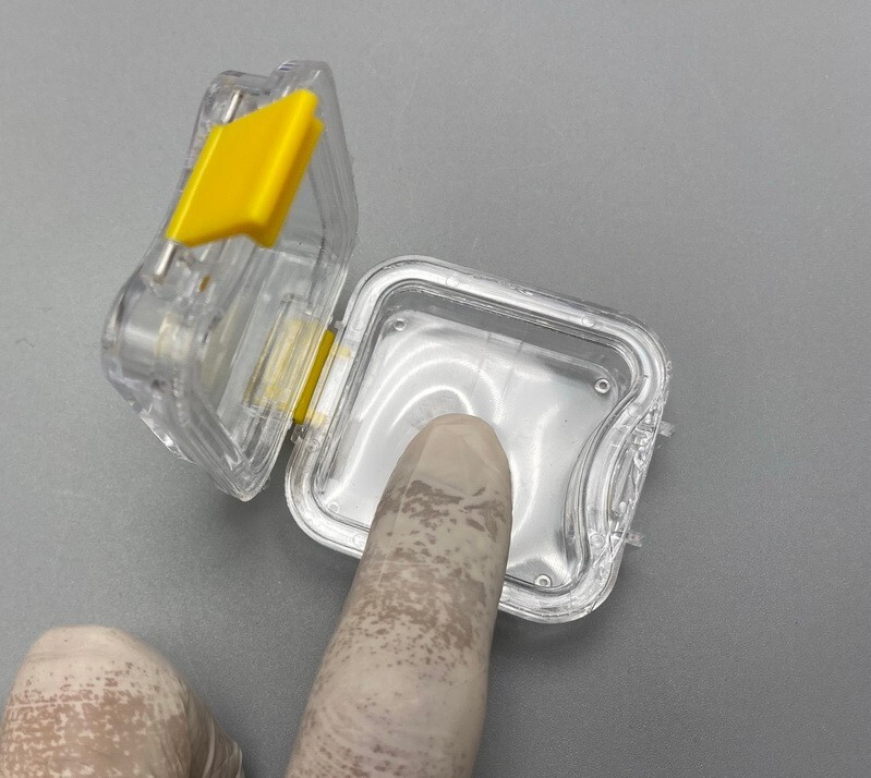 Denture False Teeth Membrane Case Container Hinged Display Box Jewelry Retainer