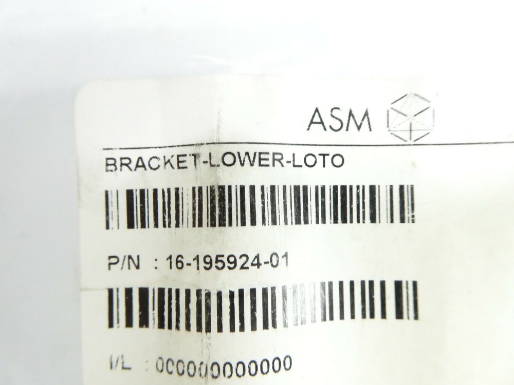 ASM Advanced Semiconductor Materials 16-195924-01 Lower LOTO Bracket New Surplus