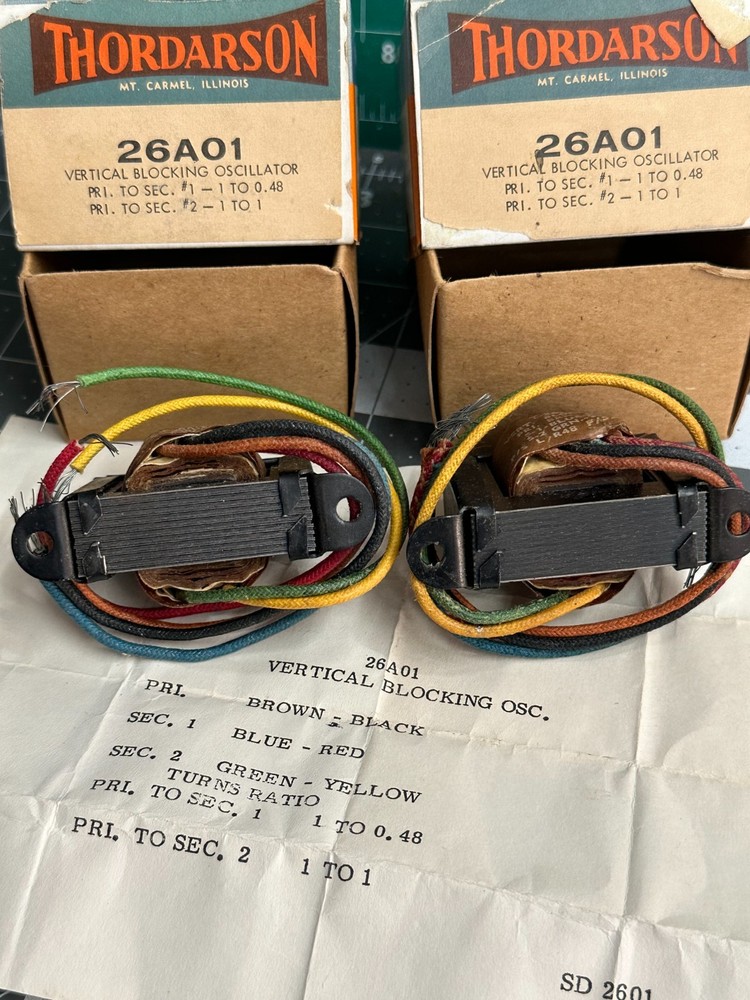 2-pack VINTAGE Thordarson 26A01 VERTICAL BLOCKING OSCILLATOR
