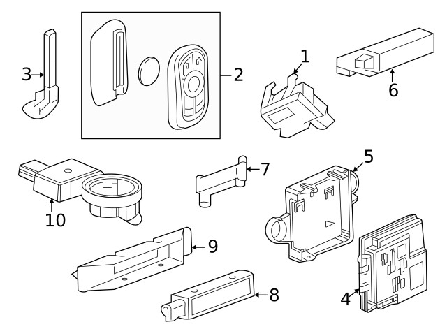 Genuine GM Transmitter 13547817