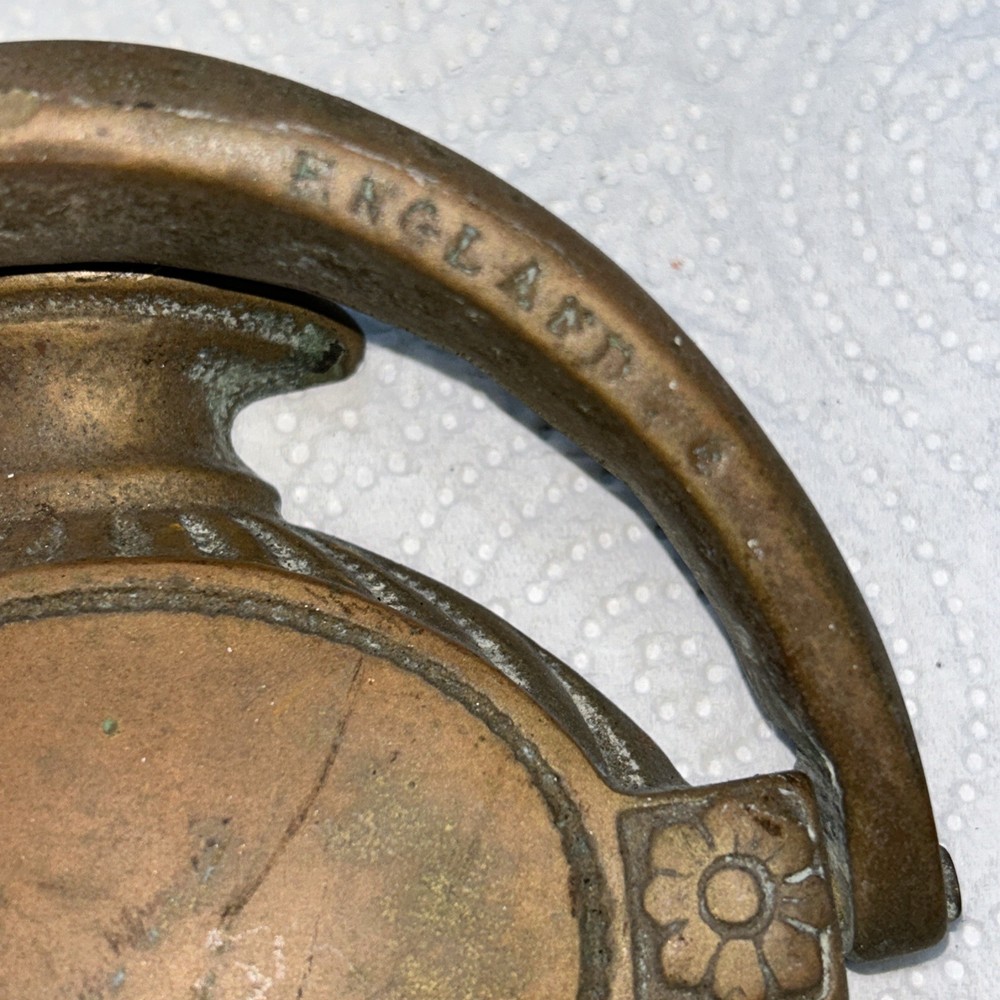 Brass Door Knocker - Vintage rams head peerage