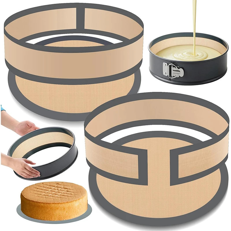 Reusable Silicone Baking Mats for 9 inch Springform Cheesecake Pan