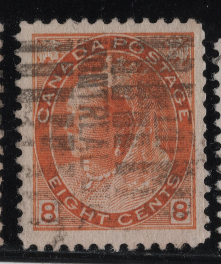 #82 Numeral 8c Canada used well centered