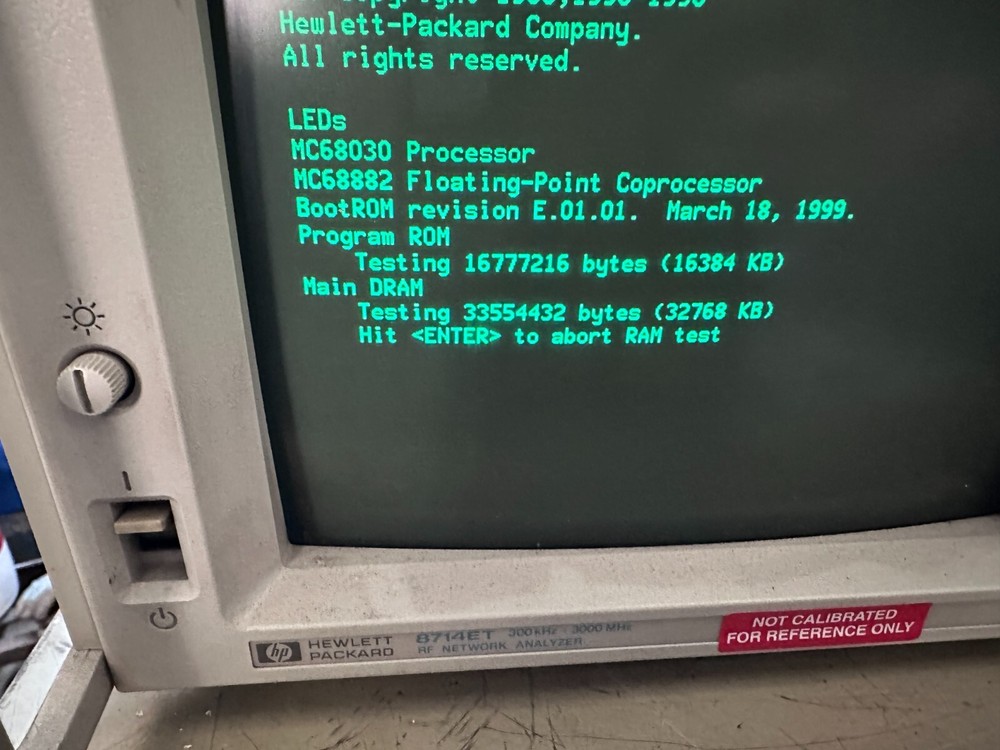 HP 8714ET RF Network Analyzer 300kHz - 3000MHz