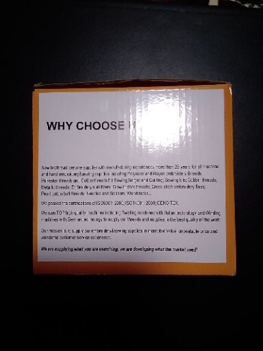 New Brothread Embroidery Machine Thread 40 Spools 100% Polyester