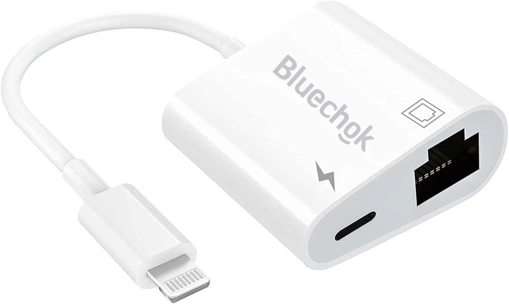 Lightning to Ethernet Adapter with Charging for