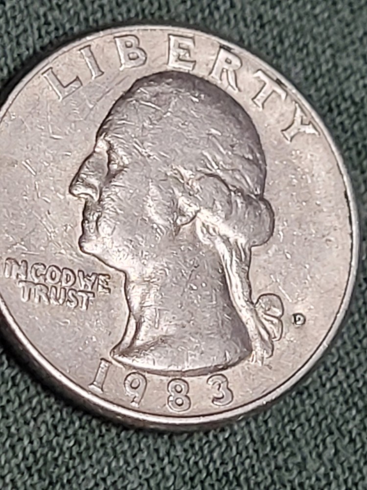 Rare1983D Washington QuarterErrors-FilledD-In Cod-IN Closed-Closed AM-DDOs pics