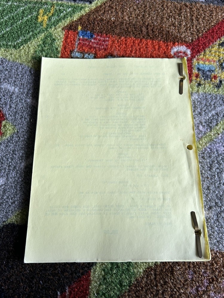 Timecop A Rip In Time Production Draft 1997 Script