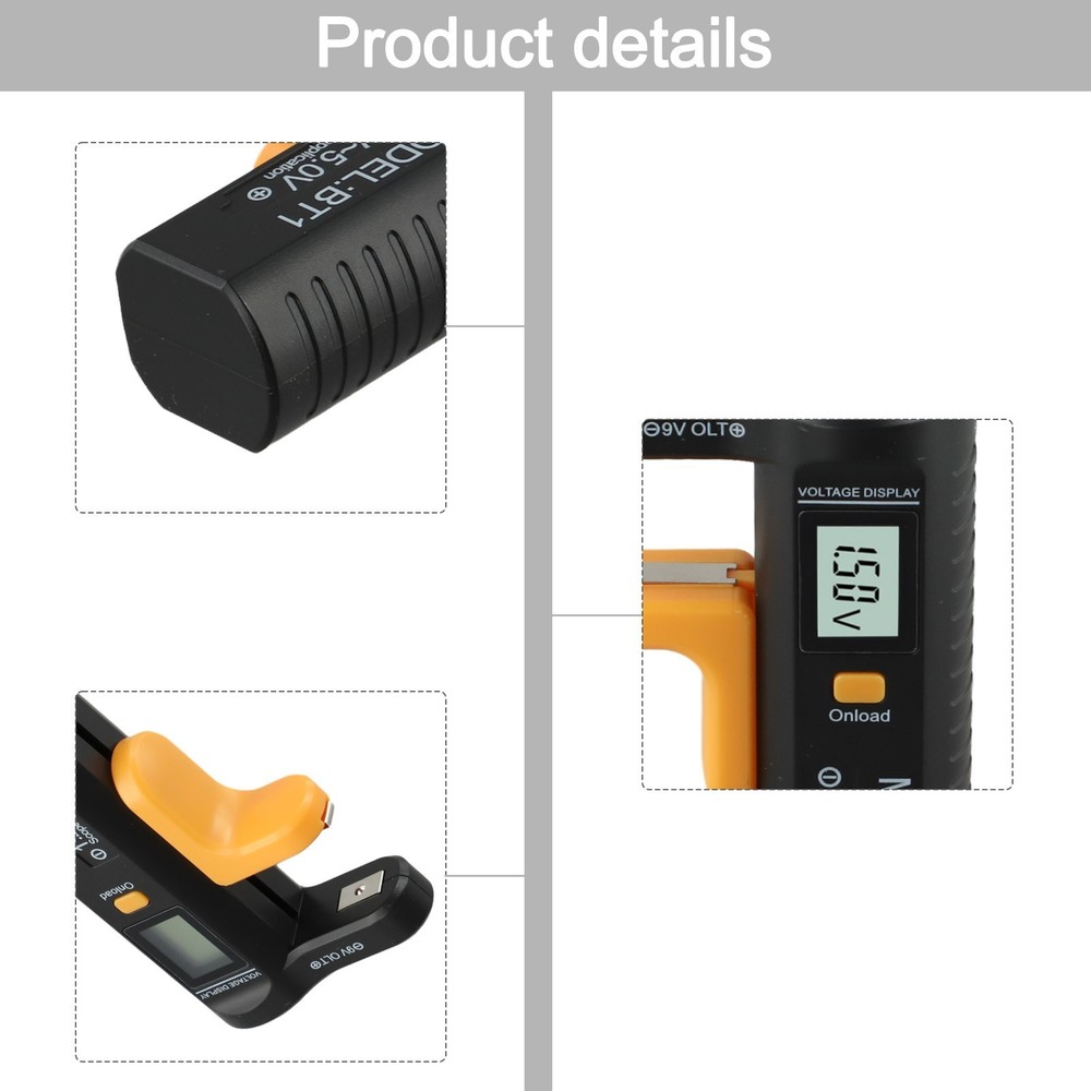 Easy Read Pointer Indicator Battery Tester Compatible with Different Types