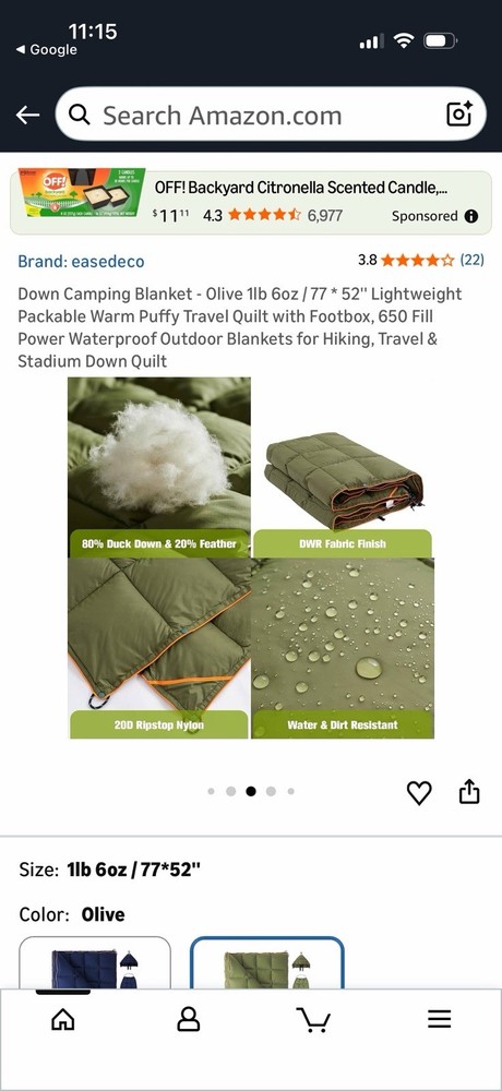 Easedeco Camping Blanket (gray)
