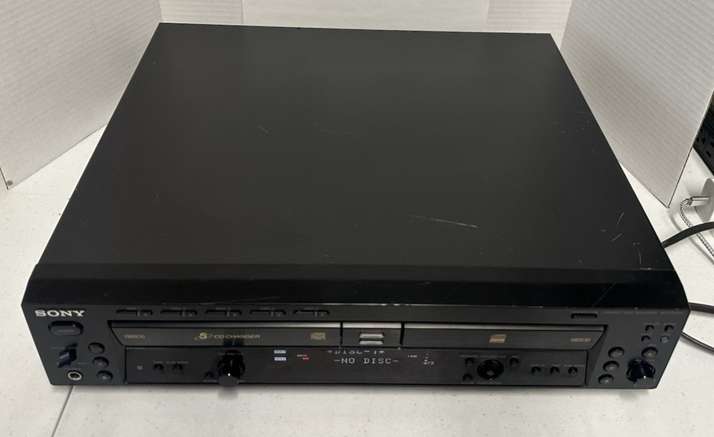 Sony RCD-W500C CD Changer and Recorder Deck A Does Not Open Close