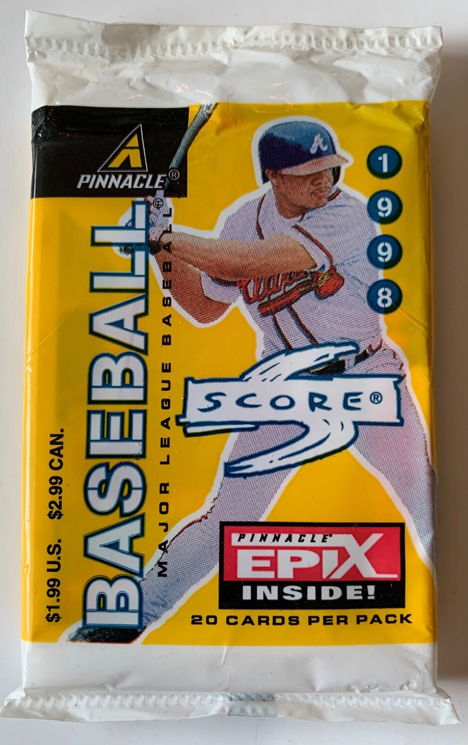 1998 Baseball Score Pinnacle Epix Pack,(1) Pack,Jeter! (B158)