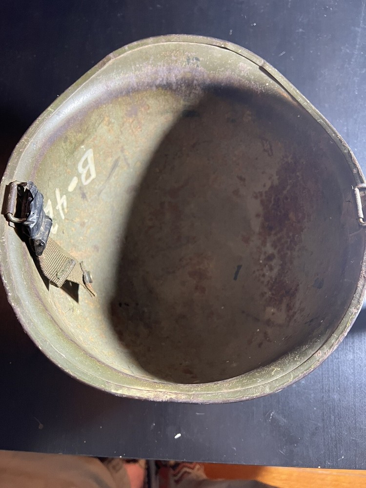 Original WW2 US Helmet (Rear Seam) & Strap