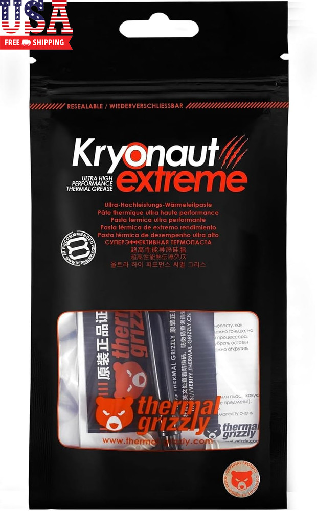 Kryonaut Extreme - 2 Gram - Extremely High Performance Thermal Paste with 12 Cle