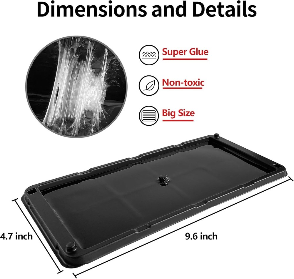 4 Pack Non-Toxic Sticky Mouse Traps - Safe & Effective Pest Control Solution