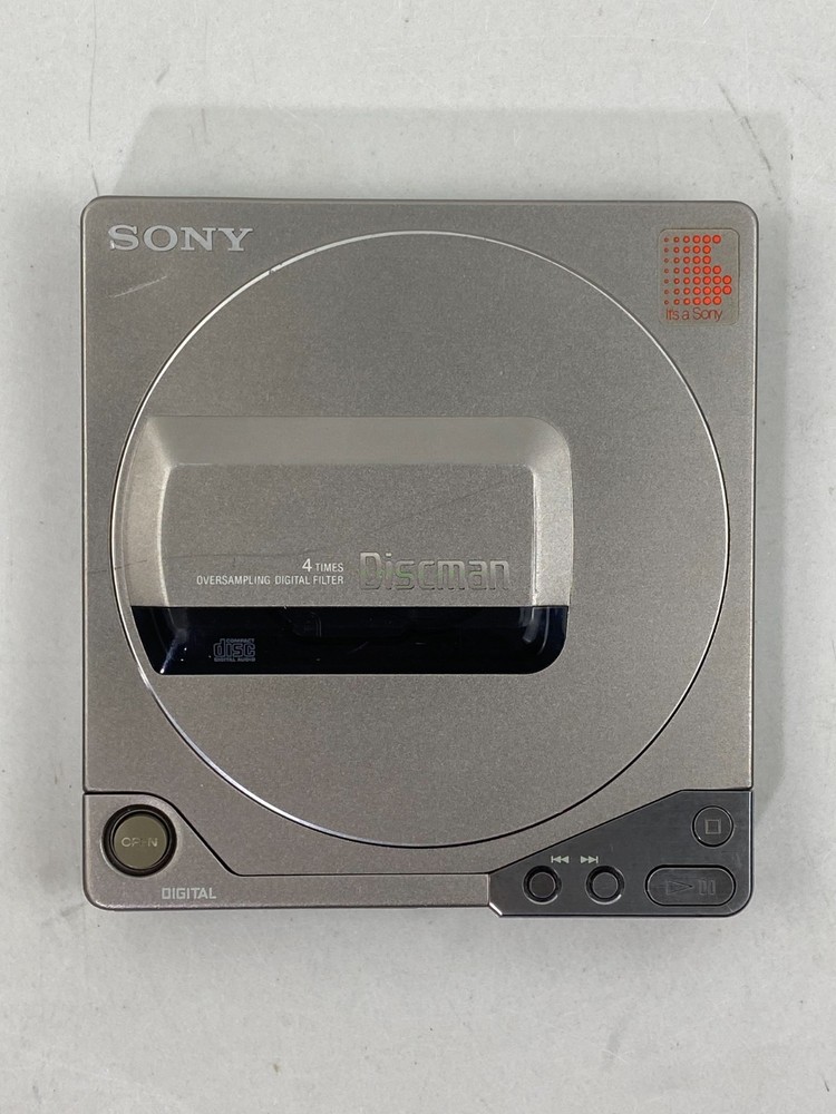 Vintage Sony D-250 Discman Portable CD Player Silver