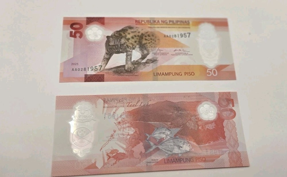 Philippines 2025 First Release Polymer 50 Pesos. UNCIRCULATED