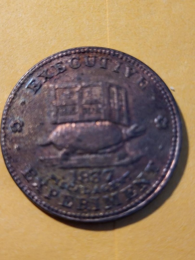 1837 Hard Times Token Executive Experiment    Turtle & Jackass )
