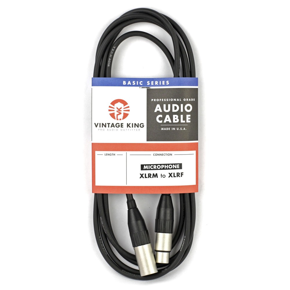 Vintage King Basic Series Microphone Cable - 6'