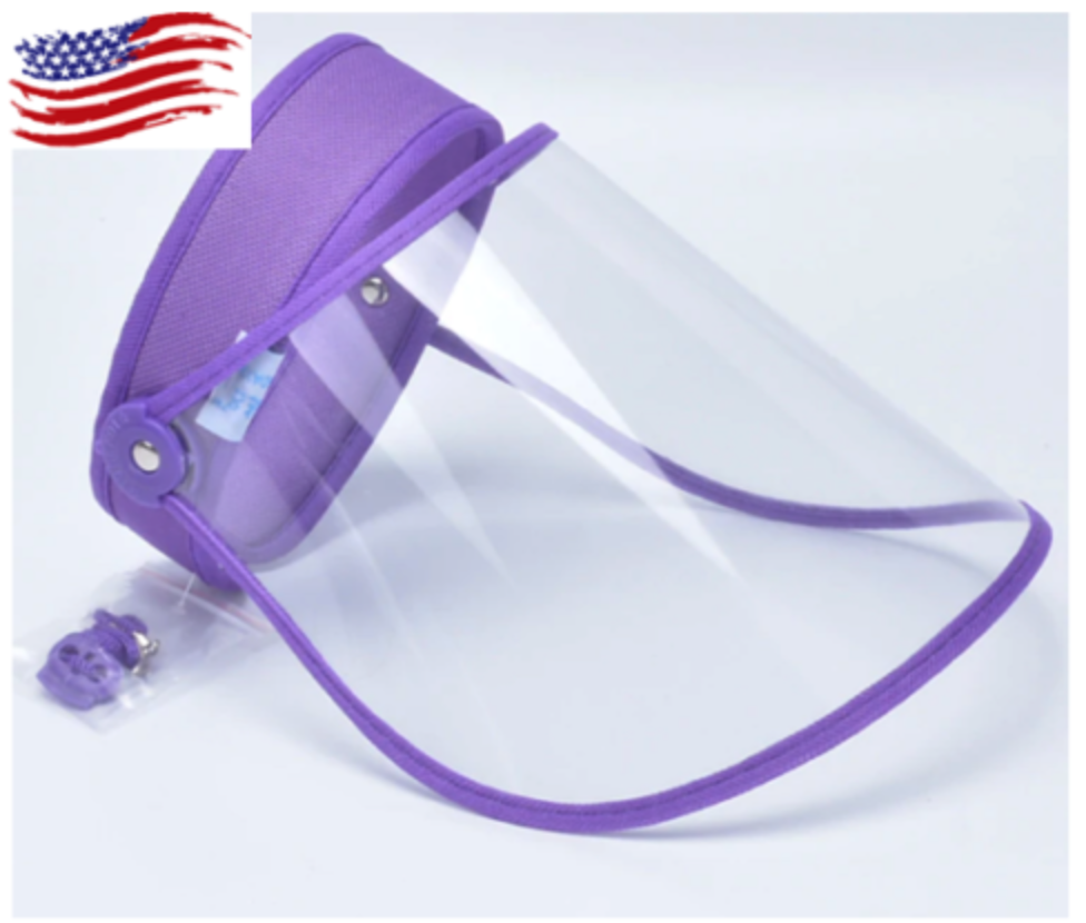 2 Face Visor / Face Shield Protetive Adjustable Face Shield with Headband Clear