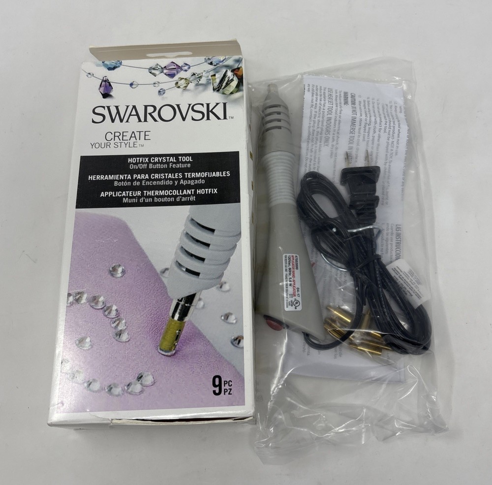 Swarovski Create Your Style Hotfix Crystal Tool 7 Tips On/Off Button