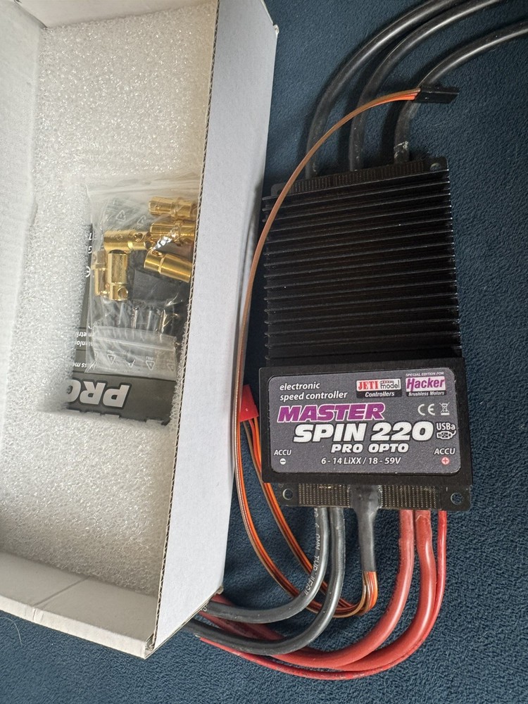 Hacker MasterSPIN 220 Pro OPTO Brushless Electronic Speed Controller