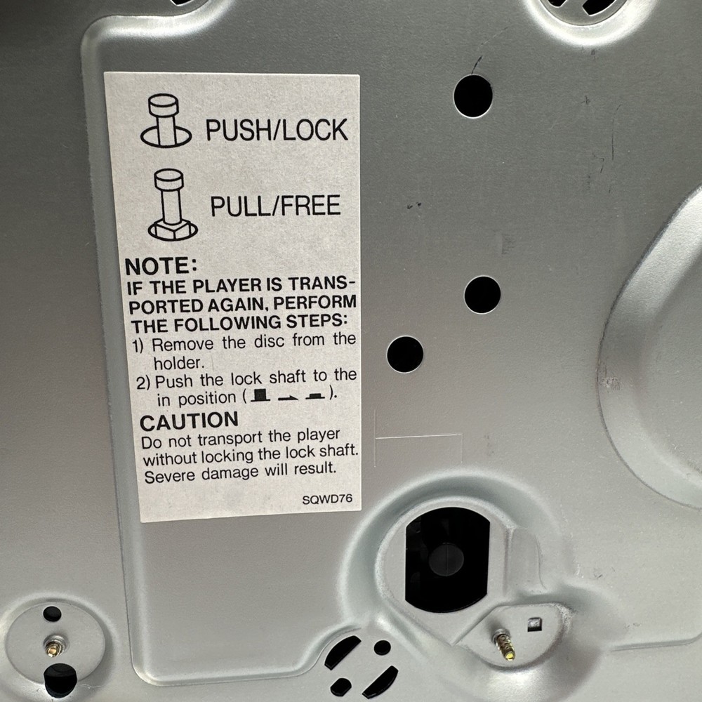 Technics SL-P200 Compact Disc Player Tested Working No Remote